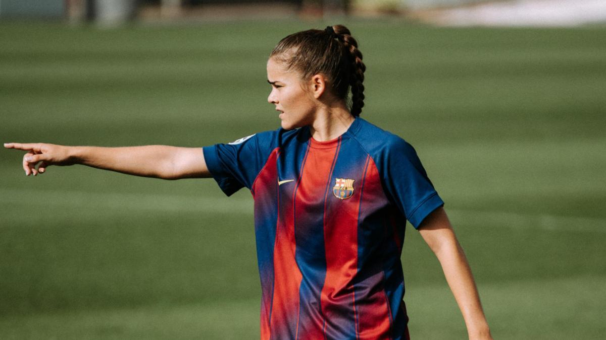 Natalia Escot cierra el 2025 como máxima goleadora del filial del Barça, con 8 tantos