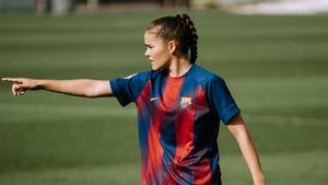 Natalia Escot cierra el 2025 como máxima goleadora del filial del Barça, con 8 tantos