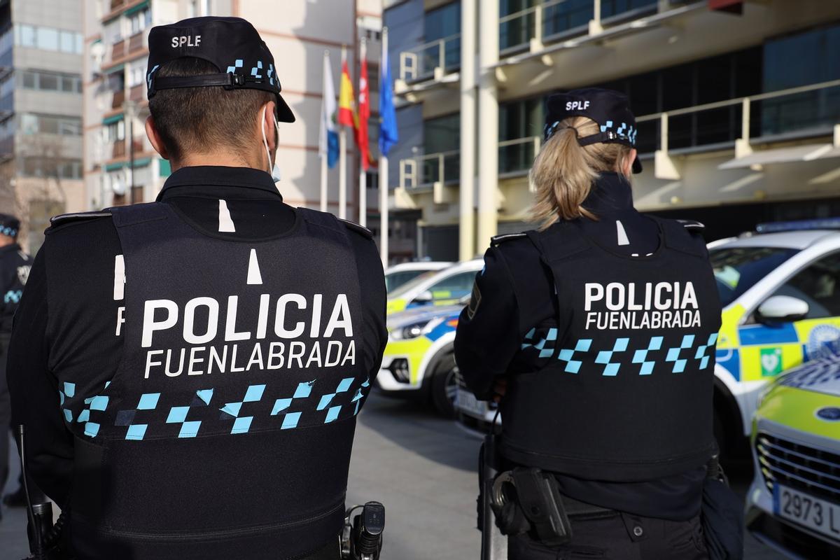 Imagen de archivo de agentes de la Policía de Fuenlabrada.