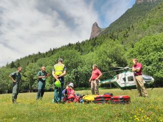 El Pirineo bate ya el récord de rescates en época de verano