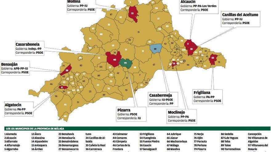 Diez ayuntamientos cambiarían de manos con la reforma electoral de Rajoy