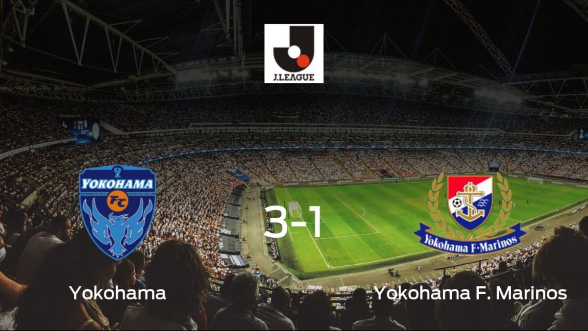 El Yokohama se lleva tres puntos después de vencer 3-1 al Yokohama F. Marinos