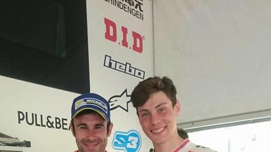 Gabriel Marcelli, junto a Toni Bou, en Arnedillo. // @GgMarcelli