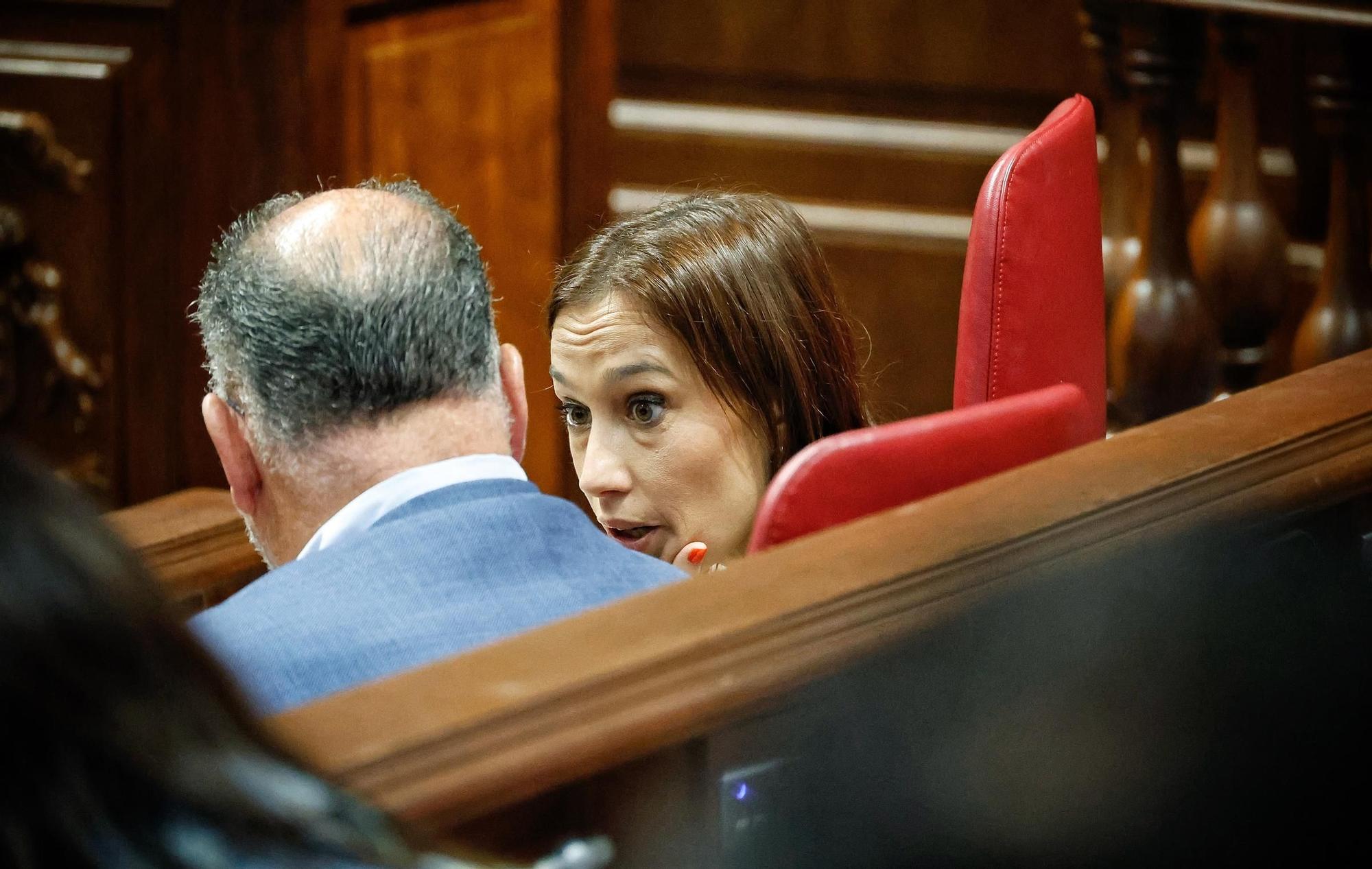 Pleno del Parlamento de Canarias, este miércoles