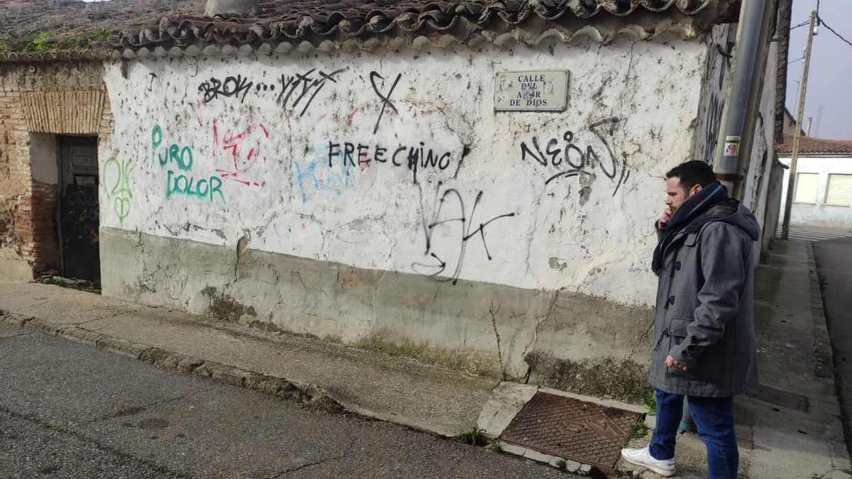 Una zona en mal estado en Pinilla.