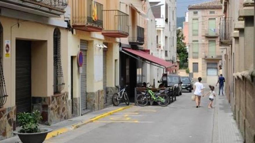 Imatge del carrer Jardí d&#039;Artés, que esdevindrà una zona d&#039;ús exclusiu per a vianants