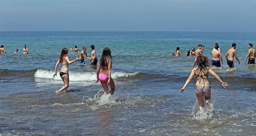 El agua de la ría de Vigo se caldea