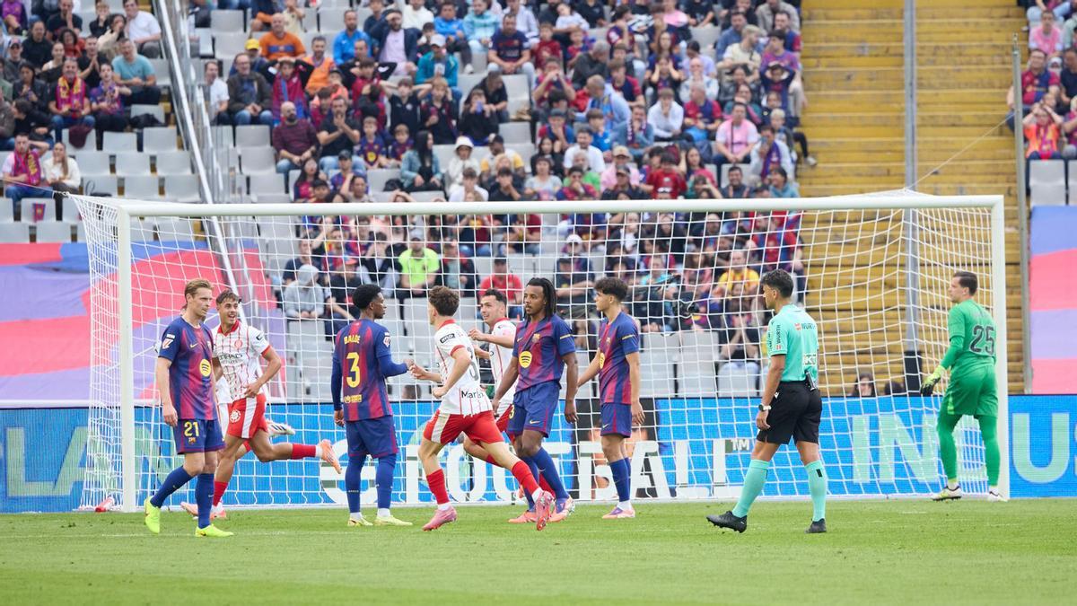 Así narró la radio el gol de Araujo que dio la victoria al Barça ante el Girona