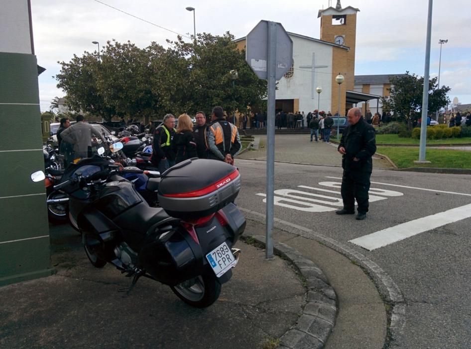 Funeral por Alfredo Izquierdo Cuesta, motorista fallecido en Villayón