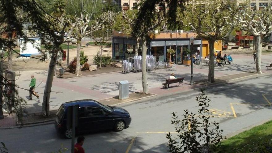 Imatge d&#039;un tram afectat per les obres al Passeig