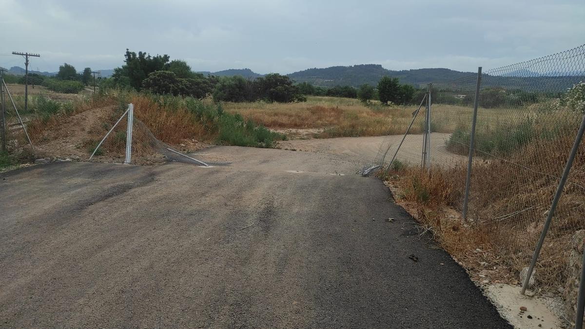 El acceso a la pista de ciclismo junto al Sisterre también se ha visto afectado.