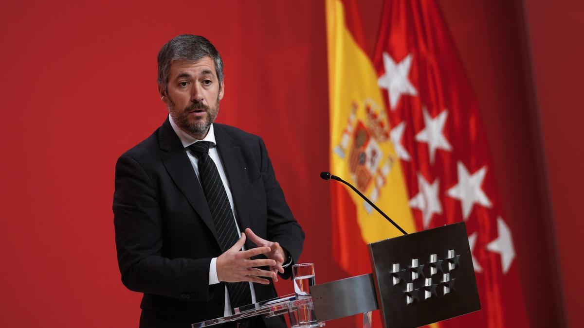 El portavoz del Gobierno de la Comunidad de Madrid, Miguel Ángel García Martín.