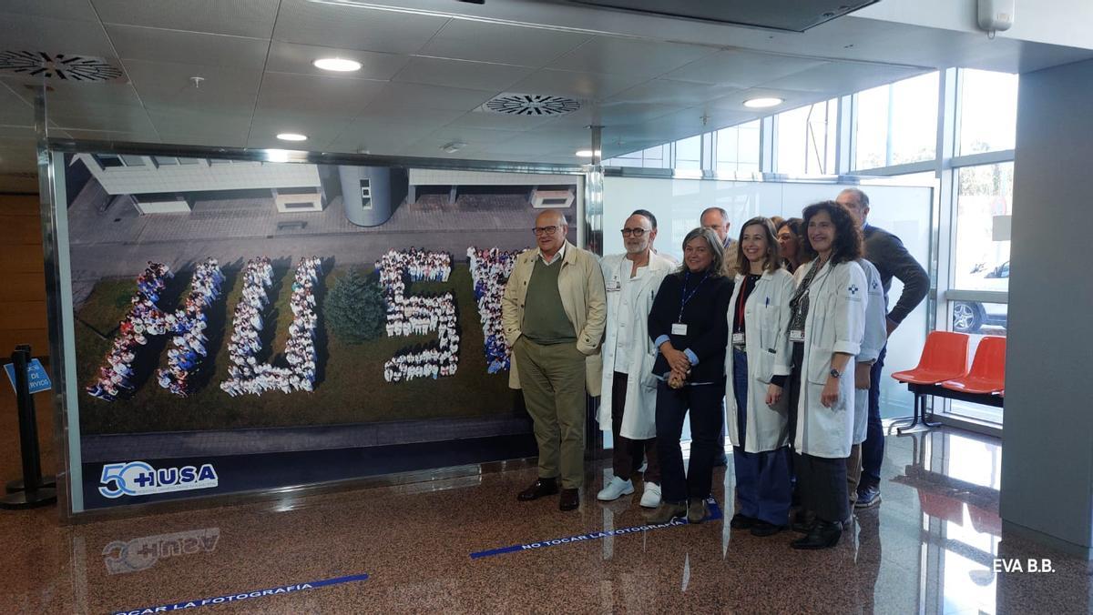 Un momento de la inauguración de la exposición