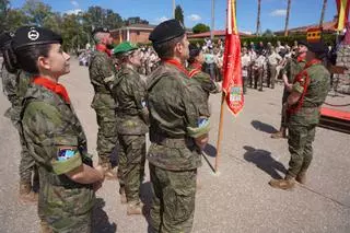 Despedida en Cerro Muriano del contingente de la Guzmán el Bueno que partirá a Letonia