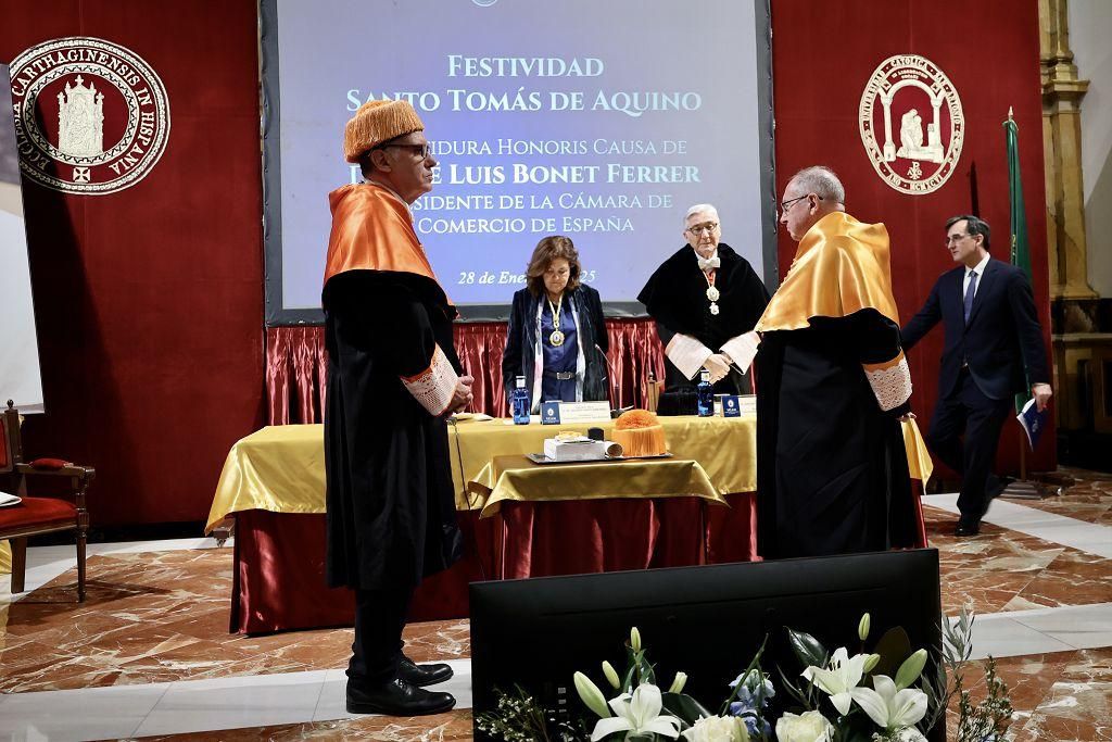 Acto de celebración de Santo Tomás de Aquino en la UCAM