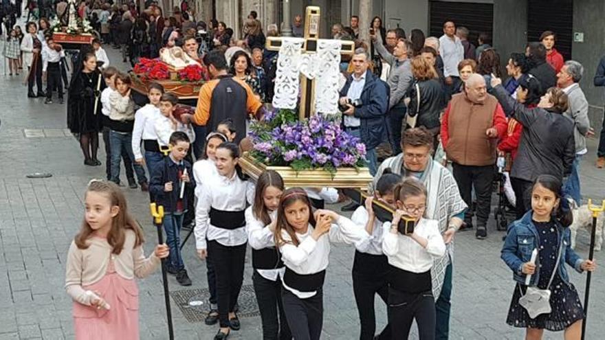 La procesión infantil de San Vicente estrena tres pasos