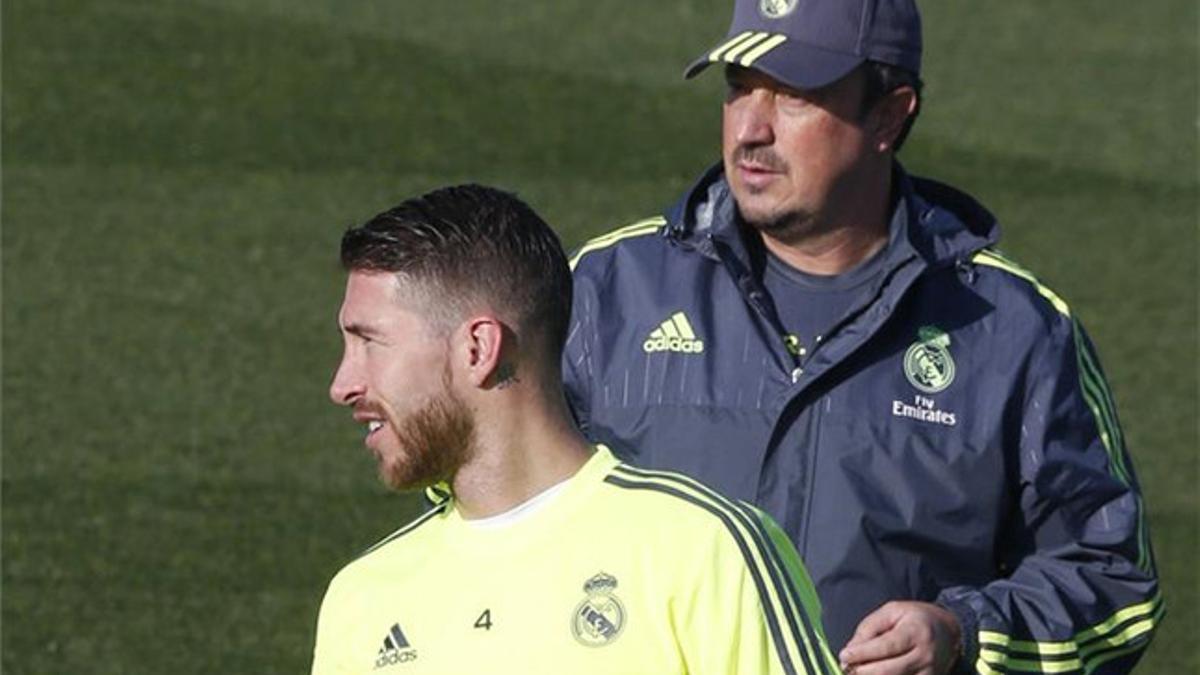 Sergio Ramos apoya públicamente a Rafa Benítez pero la verdad es otra