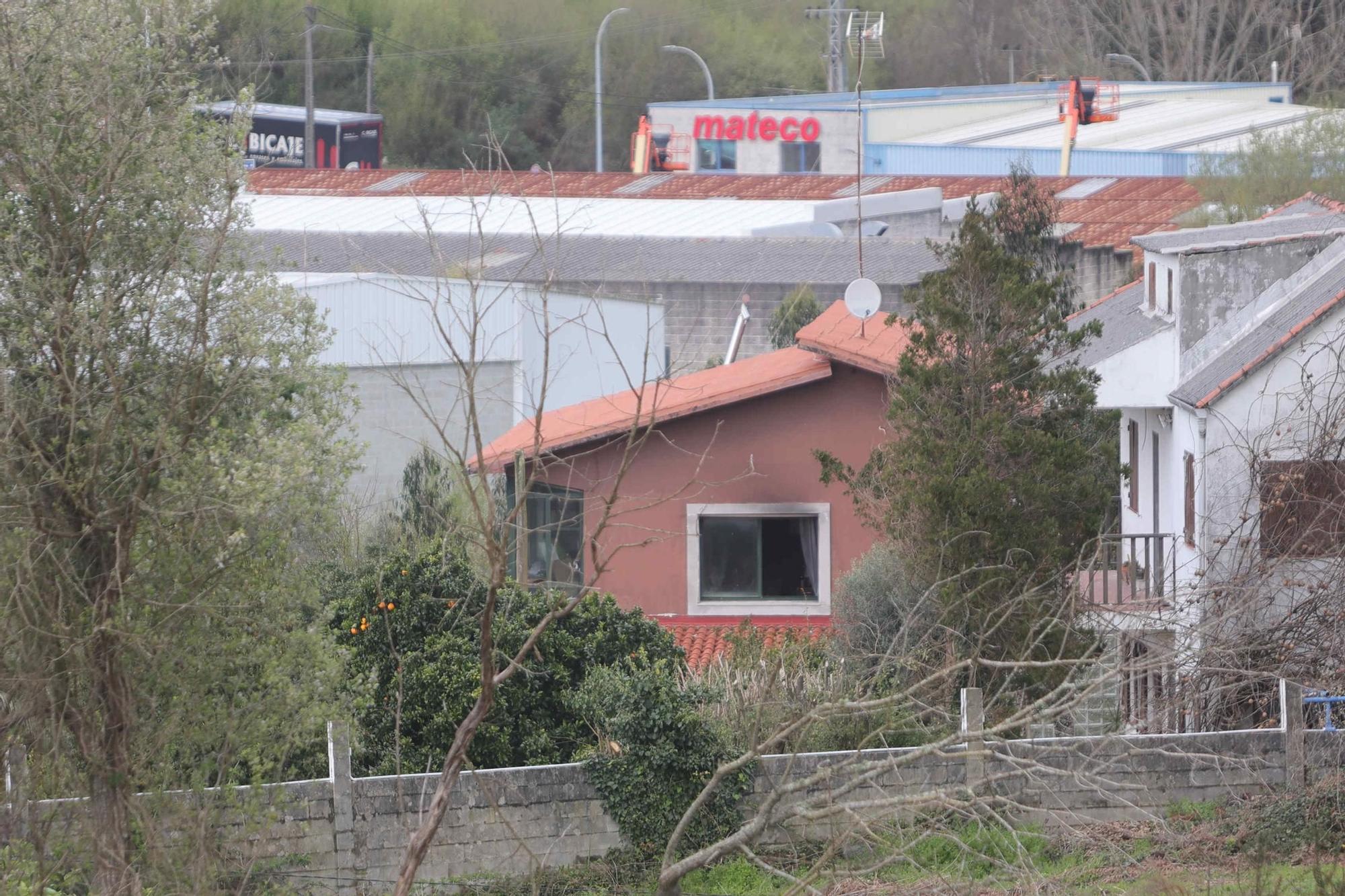 Una mujer fallece en el incendio de una vivienda en Bergondo