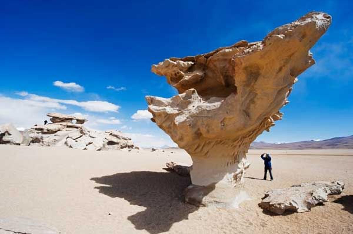 Formaciones rocosas en el desierto del Altiplano.