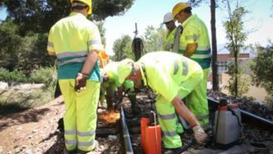 En marcha la primera gran obra en años del Xàtiva-Alcoi