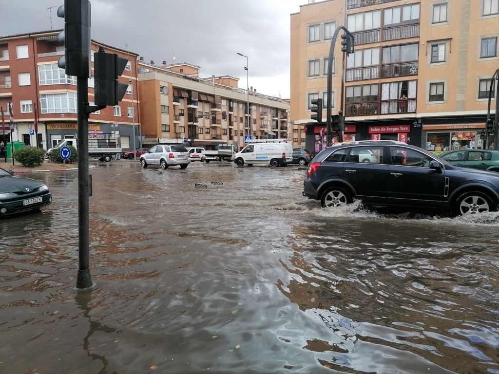 Tromba de agua en Toro