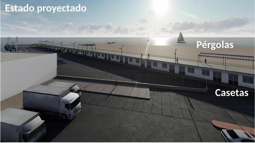 Las obras del paseo peatonal del puerto de Benicarló atraen a 11 empresas