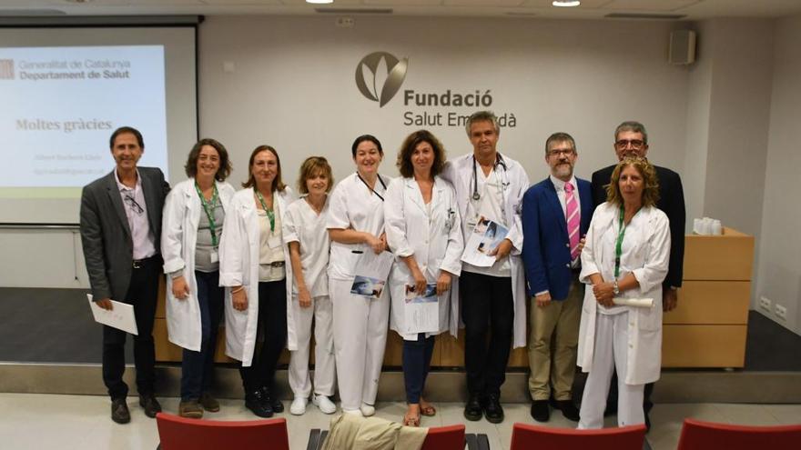 Els professionals premiats a la jornada