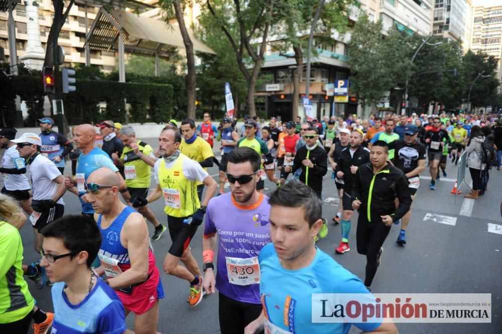 Murcia Maratón. Salida