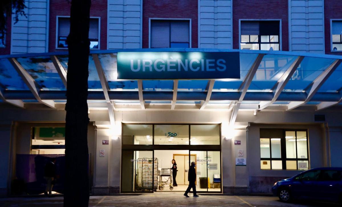 Una imagen de las Urgencias del Hospital General de València, este lunes por la tarde.