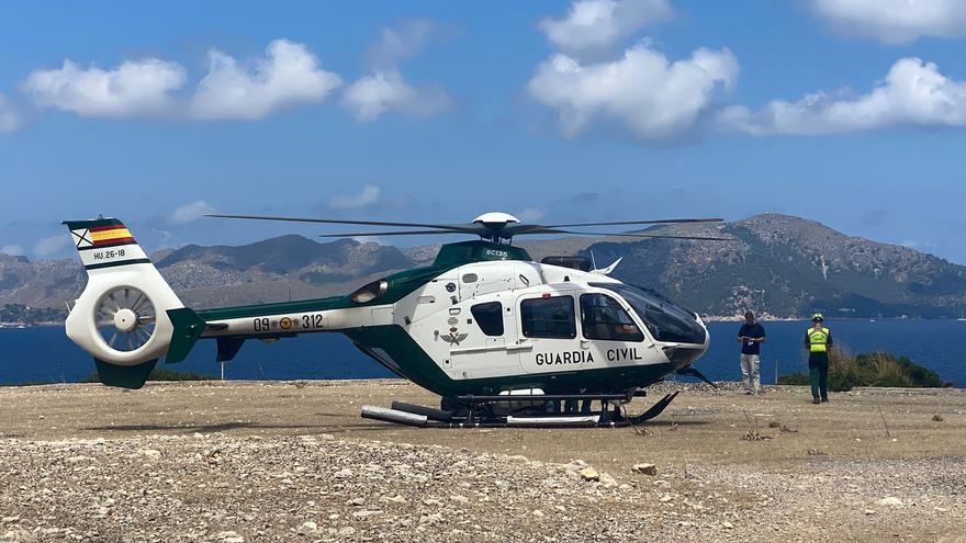 Rescatan en helicóptero a dos personas heridas en Cala Torta y Sóller