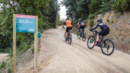 Cicloturismo en BTT en el Parque de la Serralada Litoral.