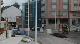 Las obras del bulevar de Portonovo entran en su recta final con la rotonda de A Perla