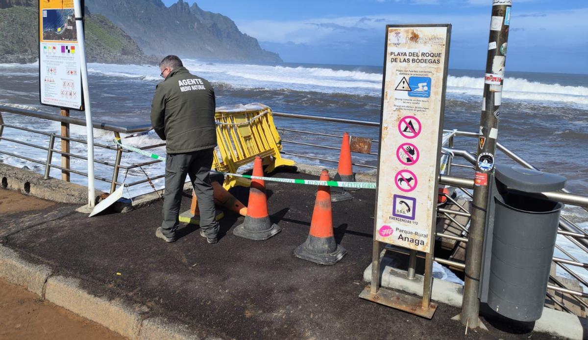 Las incidencias suben a 61 intervenciones en Santa Cruz tras el paso inicial de la borrasca Therese