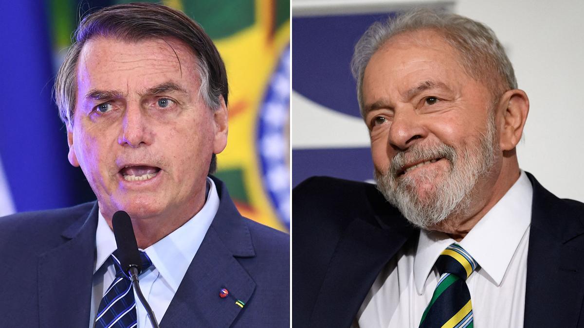 Jair Bolsonaro y Luiz Inacio Lula da Silva