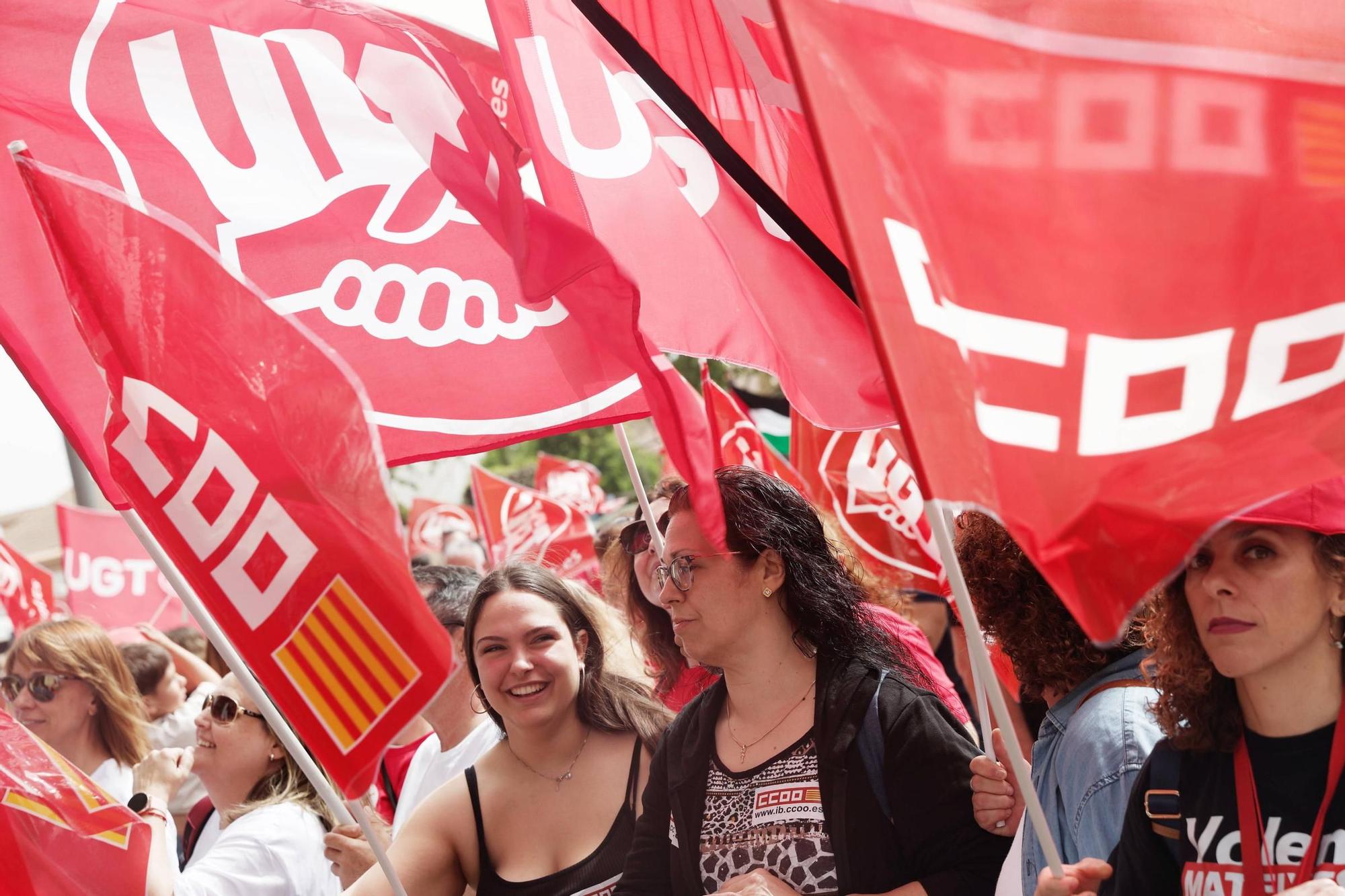 Manifestación del Día del Trabajador en Palma