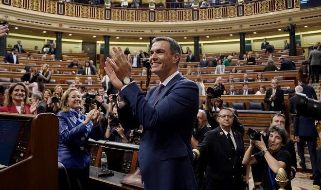 Pedro Sánchez, en el Congreso de los Diputados.