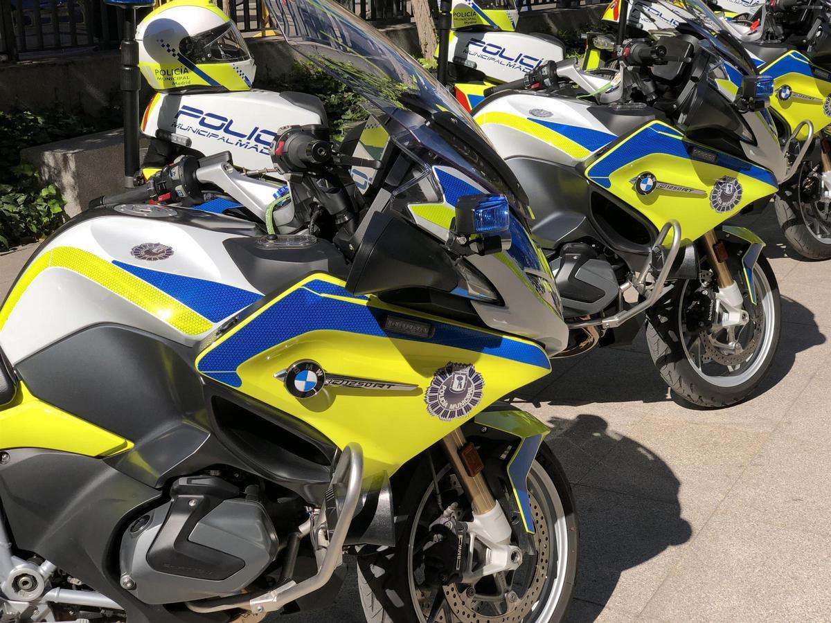 Motos de la Policía Municipal de Madrid.