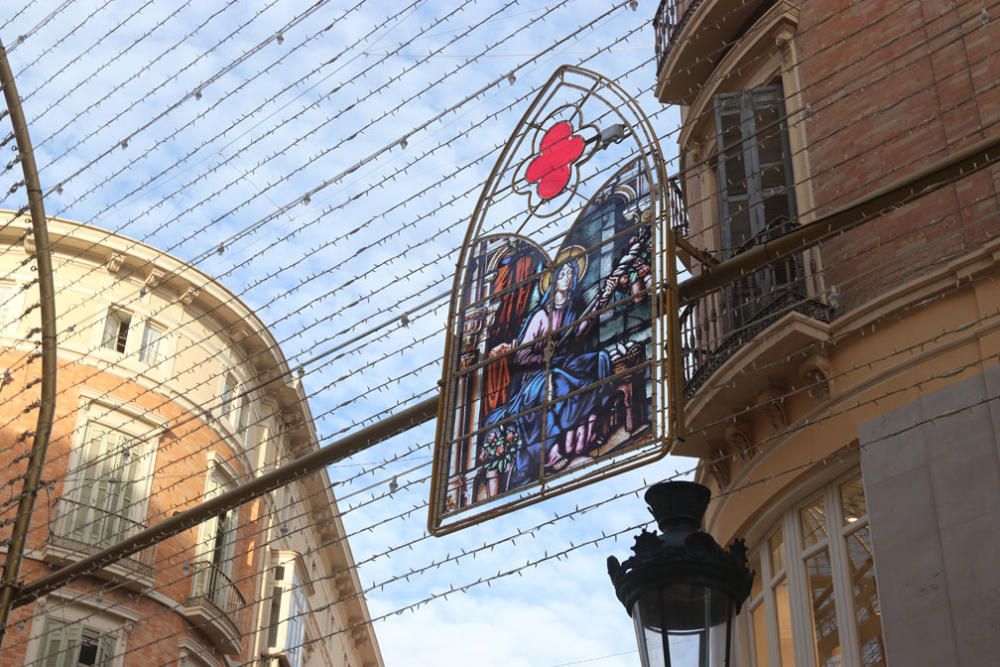 Luces de Navidad en el Centro de Málaga.