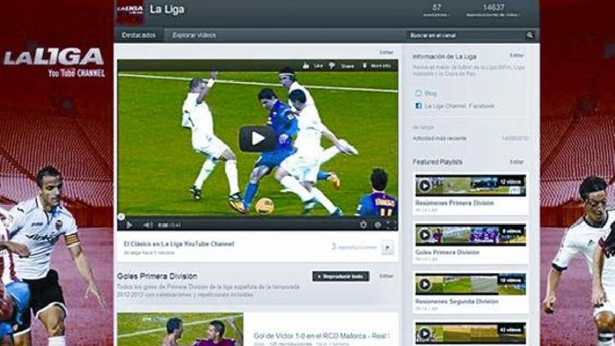 Youtube ofrecerá lo mejor de la Liga cada jornada - El Periódico