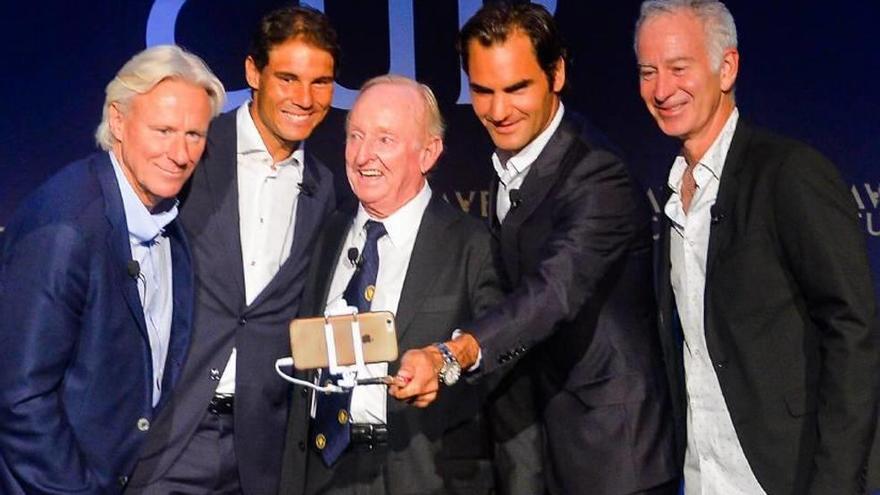 Nadal, en la presentación de la Laver Cup en Nueva York.