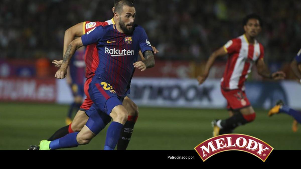 Aleix Vidal fue uno de los protagonistas en el partido ante el Girona