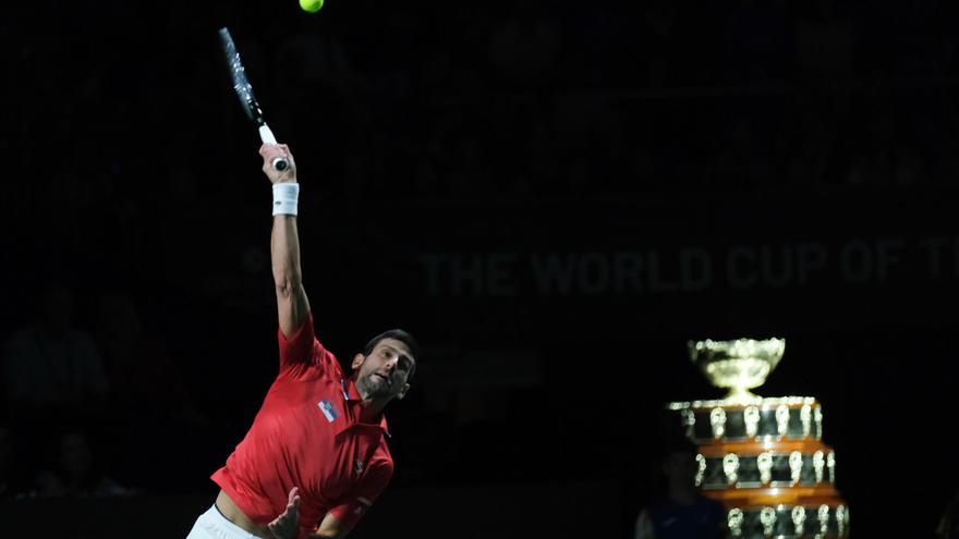Semifinales de la Copa Davis entre la Italia y Serbia de Sinner y Djokovic en el Carpena