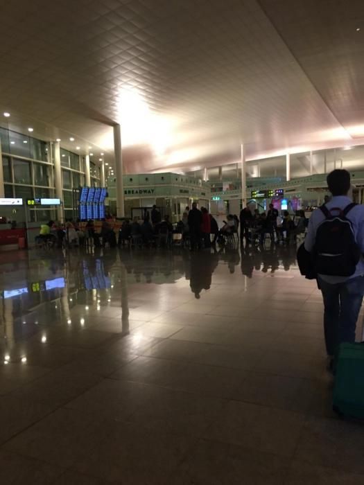 Atrapados en el aeropuerto de El Prat