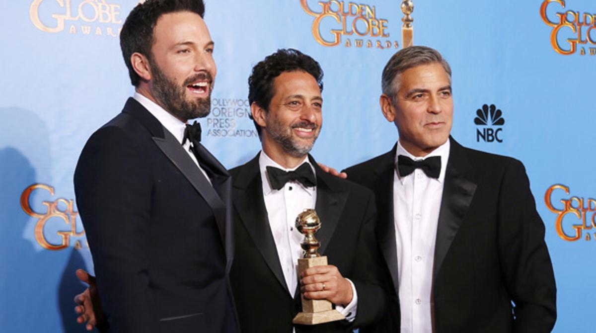 Ben Affleck rep el premi a la millor pel·lícula per ’Argo’ als Globus d’Or.