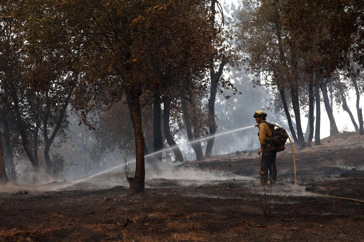 Un violento incendio amenaza el Parque Nacional de Yosemite en California