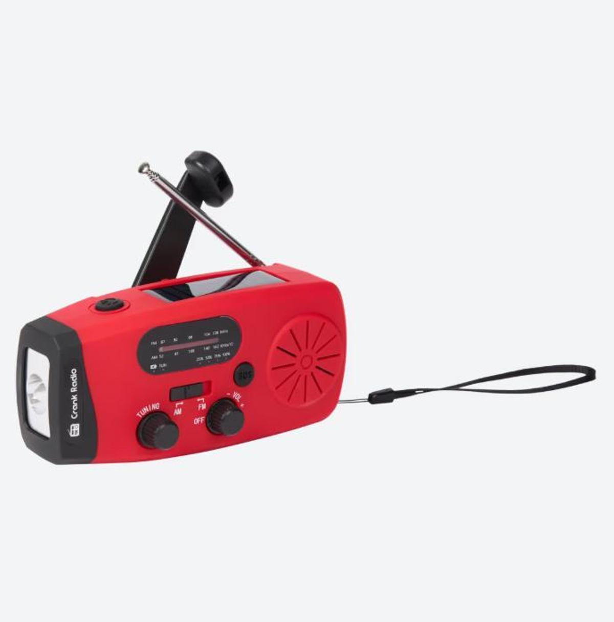 Radio de emergencia.