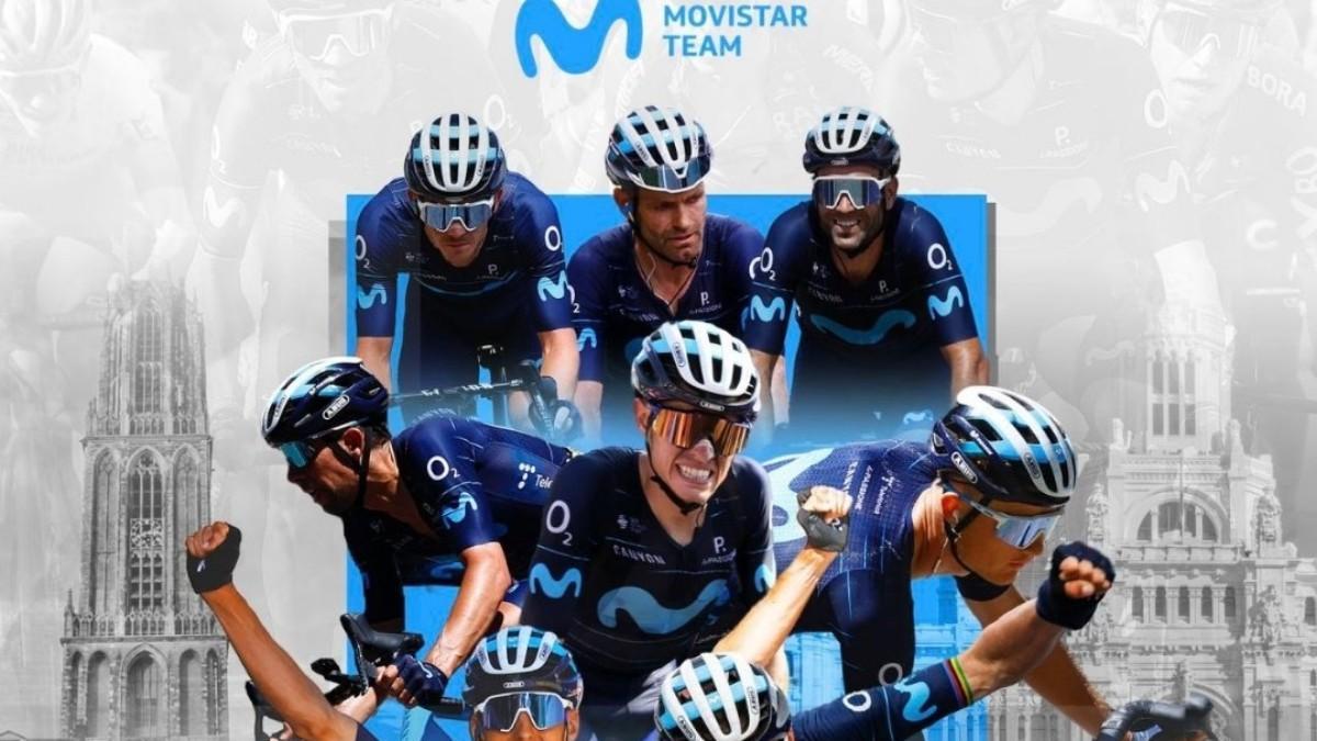 El equipo Movistar para la Vuelta