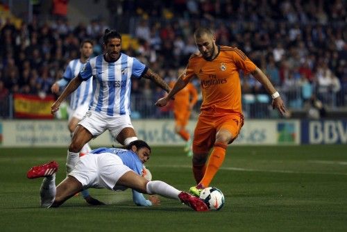 Imágenes del partido en La Rosaleda entre Málaga y Real Madrid.
