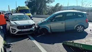 Accidente en un punto negro de Santa Eulària