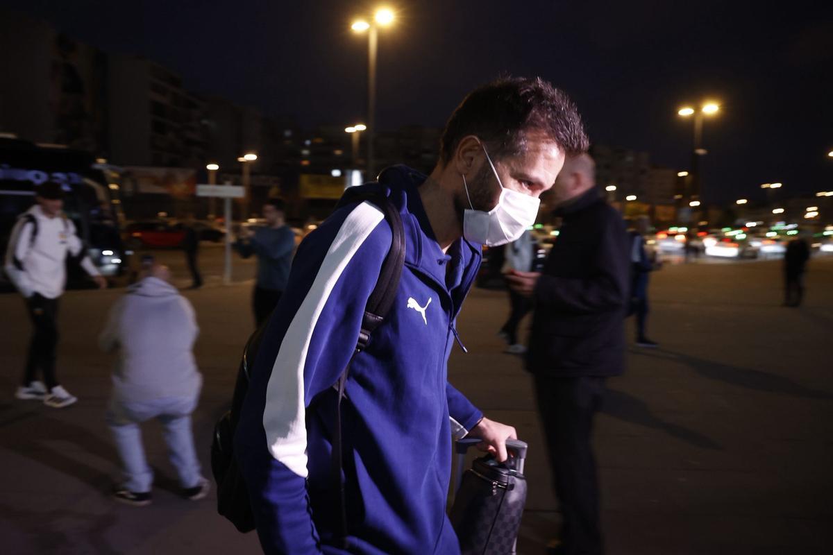 Cornberán en la estación Joaquín Sorolla